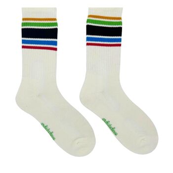 Chaussettes de sport à rayures - Foulée Olympique 2