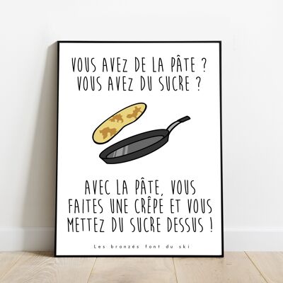 Affiche - Poster - Réplique Les bronzés font du ski - La crêpe au suc