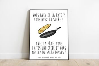 Affiche - Poster - Réplique Les bronzés font du ski - La crêpe au suc