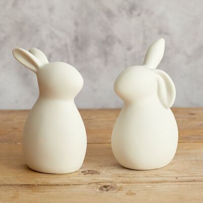 Arley Easter White Bunnies Set