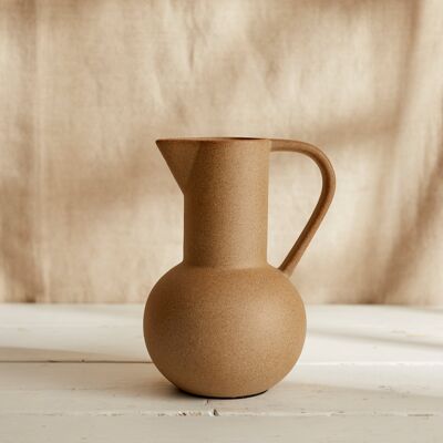 Brocca e vaso in ceramica decorativa Ember