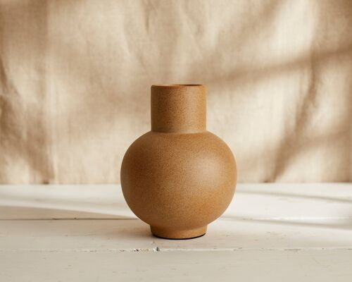 Ember Decorative Ceramic Vase Sand