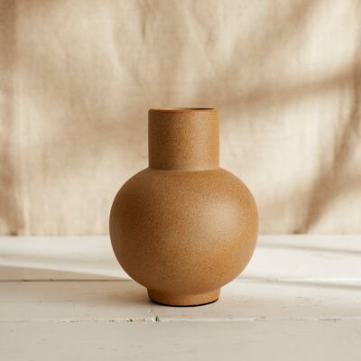 Vaso Decorativo In Ceramica Ember Sabbia