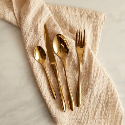 Milan Gold Stainless Steel Cutlery Sets x16/24 pieces