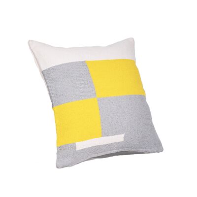 Jamakhan Stripe Grey Handwoven Cushion