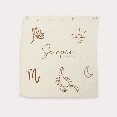 Arrullo de muselina Zodiac - Escorpio