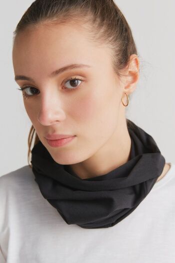 9625-021 | Foulard tube unisexe - noir 5