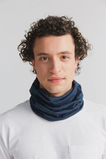 9625-048 | Foulard tube unisexe - Marine 2