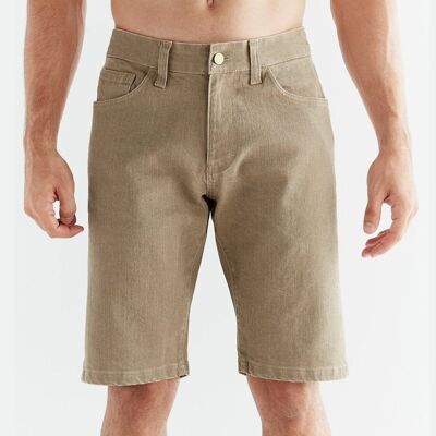 MA3018-403 | Men's denim shorts in tonal wash - Caribe