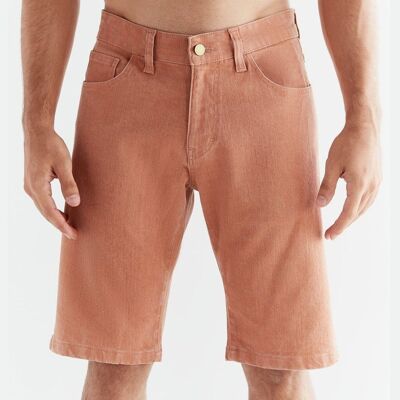 MA3018-514| Shorts in denim da uomo in lavaggio tono - Sunburn