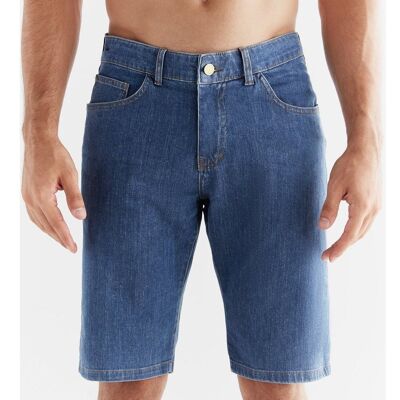 MA3020-283 | Pantaloncini di jeans da uomo - Blu oceano