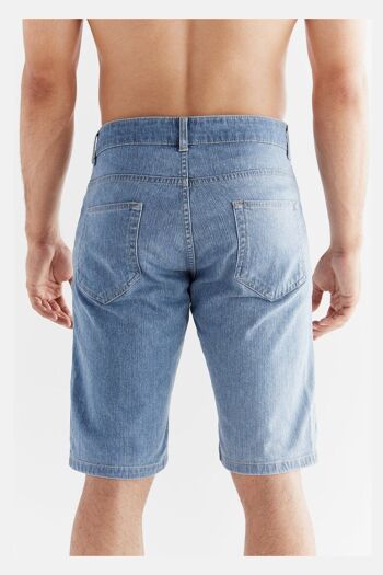 MA3020-352 | Short en jean pour homme - Bleu ardoise clair 2