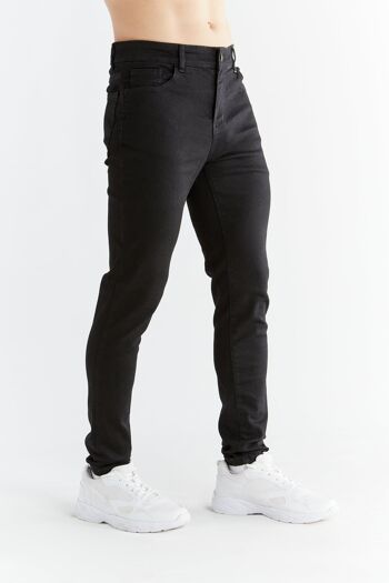 MD1015-104 | Coupe skinny pour hommes - Noir charbon 2