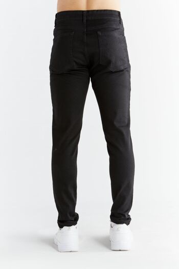 MD1015-104 | Coupe skinny pour hommes - Noir charbon 4