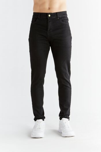 MD1015-104 | Coupe skinny pour hommes - Noir charbon 11