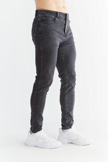 MD1015-151 | Coupe skinny pour hommes - Gris cendré 2