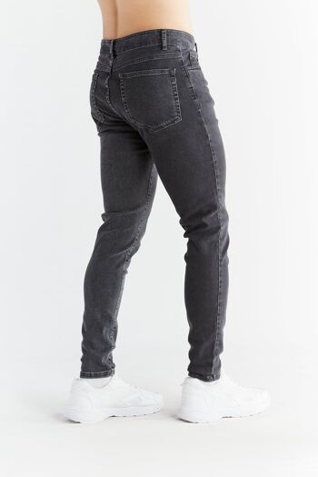 MD1015-151 | Coupe skinny pour hommes - Gris cendré 3