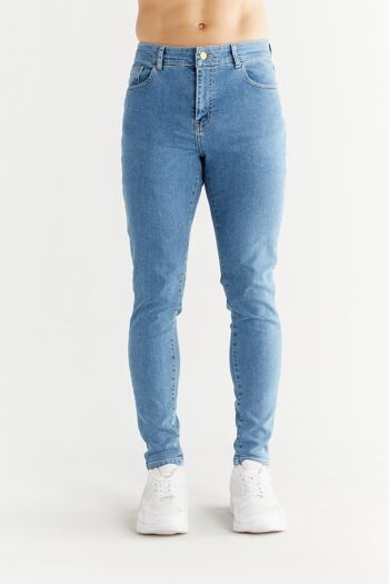 MD1014-325 | Coupe skinny pour hommes - Bleu ciel de jour 1