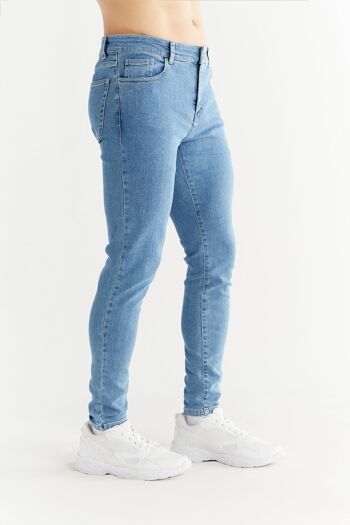 MD1014-325 | Coupe skinny pour hommes - Bleu ciel de jour 2