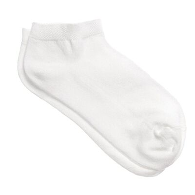 R-1111-02 | Calzini unisex per sneaker - Bianco (confezione da 6)