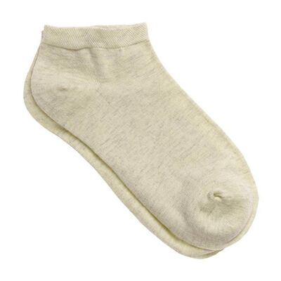 R-1111-03 | Calzini sneaker unisex - beige melange (confezione da 6)