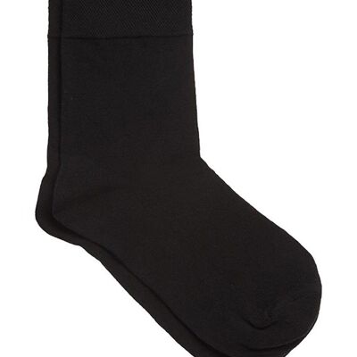 R-1111-04 | Unisex Socks - Black (Pack of 6)