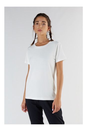 T1100-02 | Chemise à manches courtes pour femmes TENCEL™ Active - Blanc 7