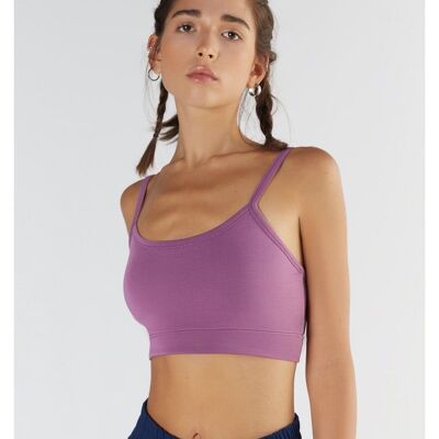 T1201-16 | Top sujetador TENCEL™ Active para mujer - Morado Nitro
