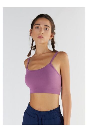 T1201-16 | Brassière Femme TENCEL™ Active - Violet Nitro 7