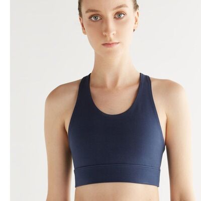 T1202-03 | Women's Yoga Top recycled - Navy