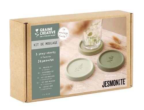 JESMONITE & GC KIT 3 COASTERS WITH PATTERNS