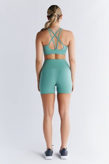 T1202-30 | Haut de Yoga Femme Recyclé Vert Malachite 7