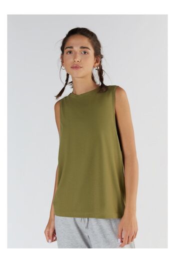 T1211-13 | Haut à col montant TENCEL™ Active pour femmes - Olive 1