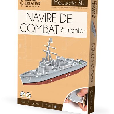 3D MODEL COMBAT SHIP
