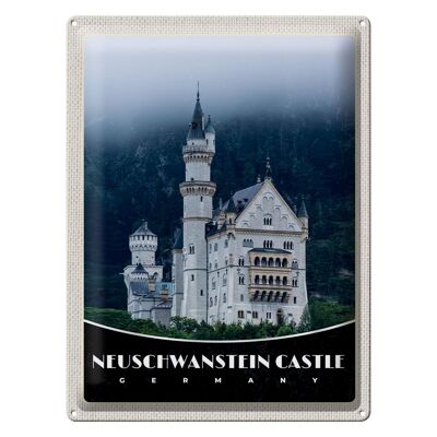 Cartel de chapa viaje 30x40cm Castillo de Neuschwanstein Marienbrücke