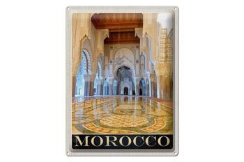 Signe en étain voyage 30x40cm, maroc, afrique, mosquée médina, vacances 1