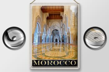 Signe en étain voyage 30x40cm, maroc, afrique, mosquée médina, vacances 2
