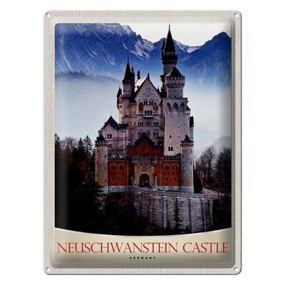 Cartel de chapa viaje 30x40cm Castillo de Neuschwanstein Alemania