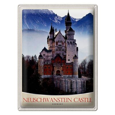 Blechschild Reise 30x40cm Neuschwanstein Schloss Deutschland