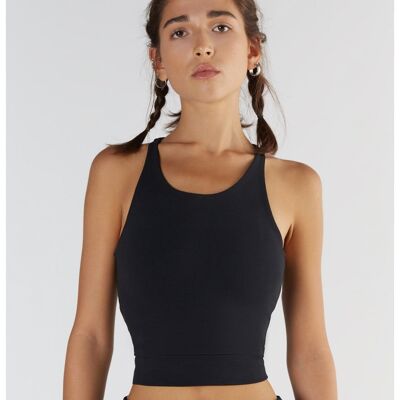 T1220-01 | Top Court Femme - Noir