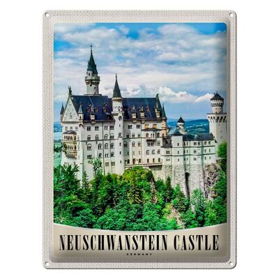 Blechschild Reise 30x40cm Neuschwanstein Schloss Architektur