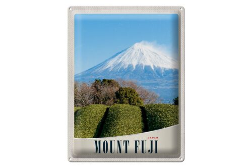 Blechschild Reise 30x40cm Mont Fuji Japan Asien Gebirge Natur