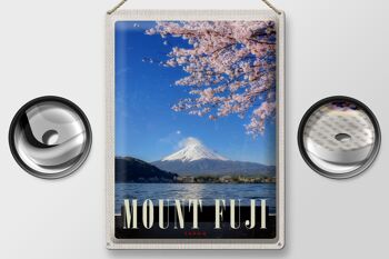 Panneau en étain voyage 30x40cm, Mont Fuji, japon, asie, mer, Nature 2