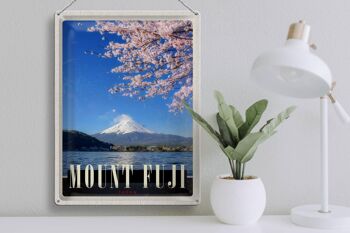 Panneau en étain voyage 30x40cm, Mont Fuji, japon, asie, mer, Nature 3