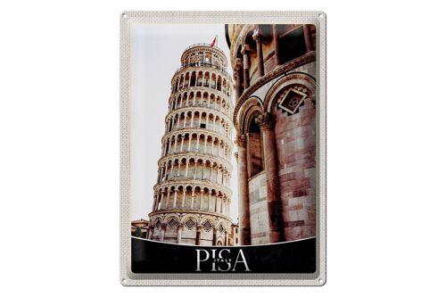 Blechschild Reise 30x40cm Pisa Schiefer Turm Urlaub Architektur