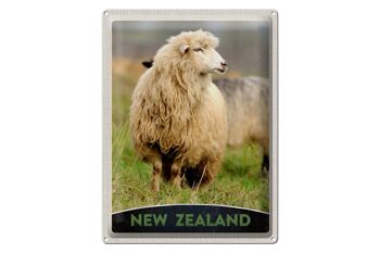 Signe en étain voyage 30x40cm, nouvelle-zélande Europe mouton prairie Nature 1