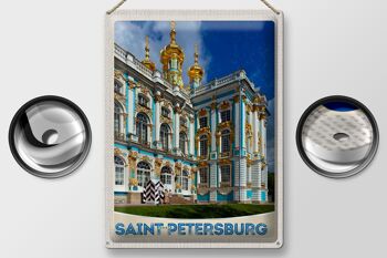 Signe en étain voyage 30x40cm, architecture de saint-pétersbourg, russie 2