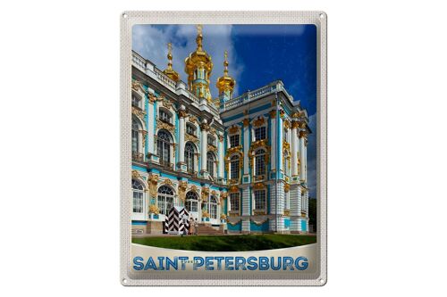 Blechschild Reise 30x40cm Saint Petersburg Russland Architektur