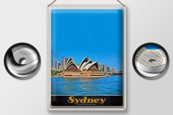 Panneau de voyage en étain, 30x40cm, Sydney, australie, opéra, vacances 2