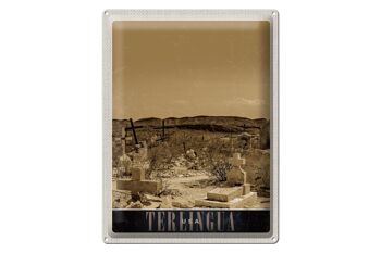 Panneau en étain voyage 30x40cm, Therlingua USA America Tombstone Desert 1